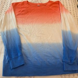 Red White & Blue Ombré Sweatshirt